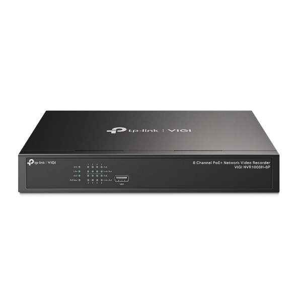 VIGI-NVR1008H-8P_s-1 VIGI NVR1008H-8P 8 Channel PoE Network Video Rec.