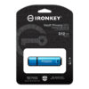 Kingston Ironkey Vault Privacy 50C/512GB/USB 3.2/USB-C/Modrá