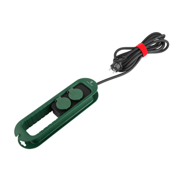 VR247_1000_white_04 Prodlužovací kabel se zásuvkami Viking R247/Output:2xAC/IP44/venkovní použití/4,7m kabel