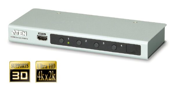 ATEN 4 port HDMI switch 4PC - 1 HDMI, 4k video