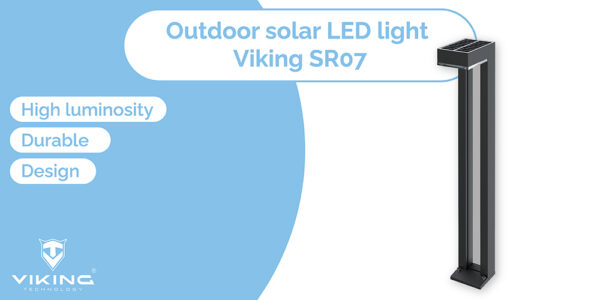 Venkovní solární LED světlo Viking SR07 - 2ks/1000 lm/IP54/2 režimy/teplá bílá