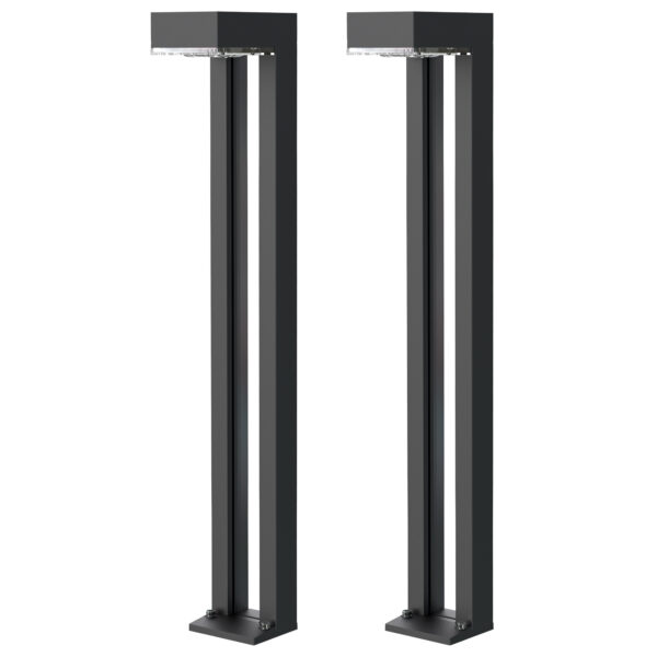 Venkovní solární LED světlo Viking SR07 - 2ks/1000 lm/IP54/2 režimy/teplá bílá