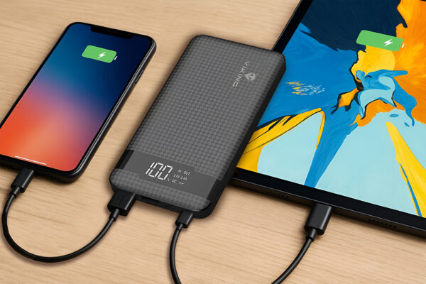 VIKING POWER BANK PN-961PD QC3.0 10000mah, QUICK CHARGE 3.0, Černá