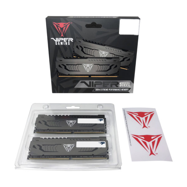 Viper_steel_J_web Patriot Viper Steel/DDR4/16GB/3200MHz/CL16/2x8GB/Grey