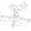 TB Projector mount ceiling TB-M51 10kg 15,2cm