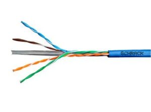 Vystrizek_s-22 Kabel U/UTP Cat.6 4x2xAWG24 300 MHz, PVC modrý, Eca, 305m