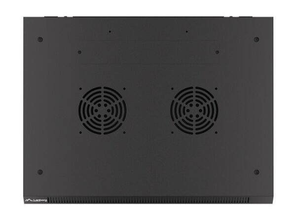 Nástěnný rack 19'' 15U 600X450mm černý flat pack