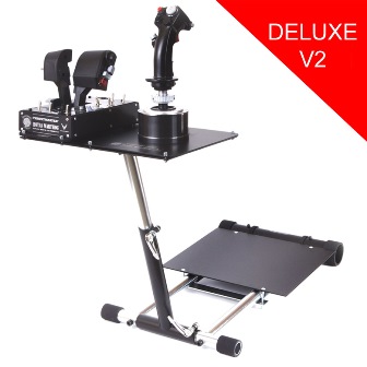 WS0013_s Wheel Stand Pro DELUXE V2, stojan na joystick pro Thrustmaster HOTAS WARTHOG, Saitek X55/Saitek X52