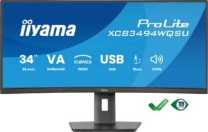 iiyama ProLite/XCB3494WQSU-B1/34"/VA/wQHD/120Hz/0,4ms/Black/3R