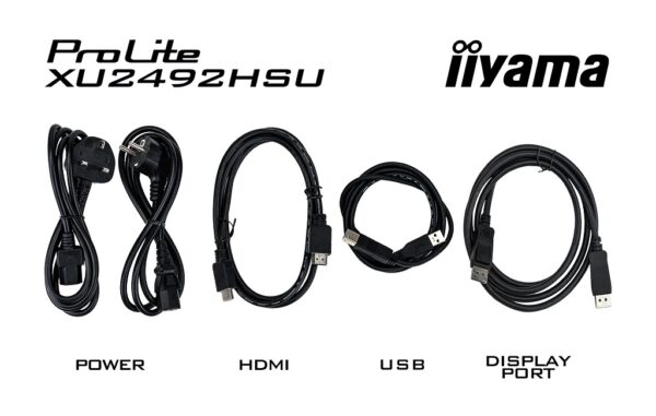 iiyama ProLite/XU2492HSU-B6/23,8"/IPS/FHD/100Hz/0,4ms/Black/3R