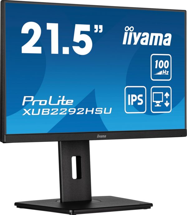 iiyama ProLite/XUB2292HSU-B6/21,5"/IPS/FHD/100Hz/0,4ms/Black/3R