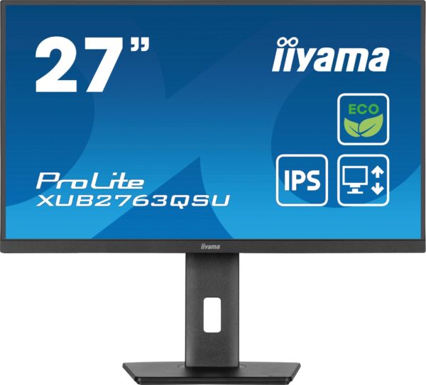 XUB2763QSU-B1-10-min_s-1 iiyama ProLite/XUB2763QSU-B1/27"/IPS/QHD/100Hz/2ms/Black/3R