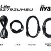 XUB2792UHSU-B6-cables-min iiyama ProLite/XUB2792UHSU-B6/27"/IPS/4K UHD/60Hz/4ms/Black/3R