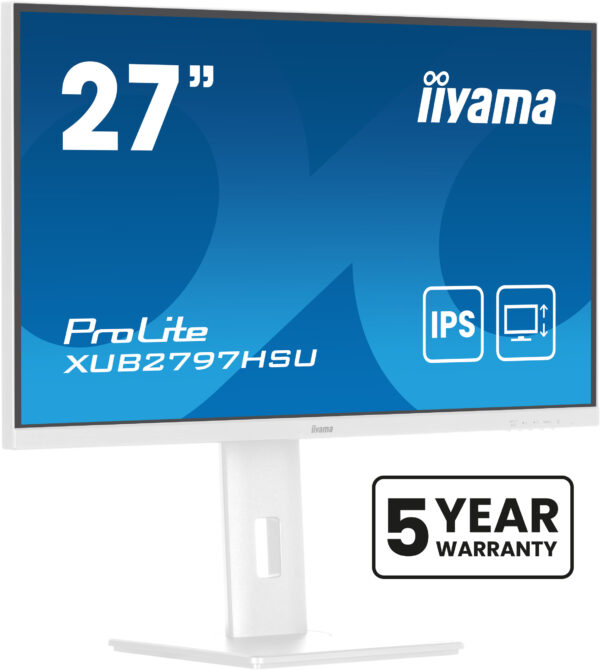 iiyama ProLite/XUB2797HSU-W2/27"/IPS/FHD/100Hz/1ms/White/3R