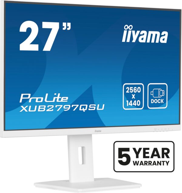 iiyama ProLite/XUB2797QSU-W2/27"/IPS/QHD/100Hz/1ms/White/5R