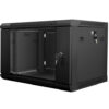 Z20229_57546 Nástěnný rack 19'' 6U 600X450mm černý flat pack