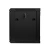 Nástěnný rack 19'' 9U 600X450mm černý flat pack
