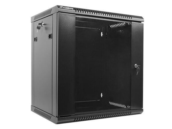 Z20242_57558 Nástěnný rack 19'' 12U 600X450mm černý flat pack