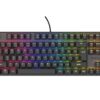 Genesis herní mechanická klávesnice THOR 303/TKL/RGB/Outemu Peach Silent/Drátová USB/US layout/Černá