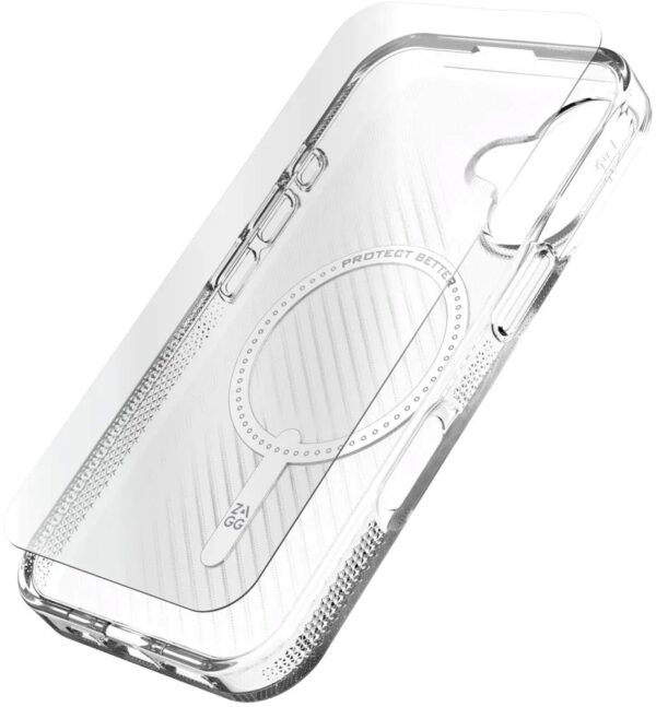 ZAGGo154-04-1 ZAGG Bundle Luxe SNAP PCR sklo 360 Apple iPhone 16 Plus Průhledný