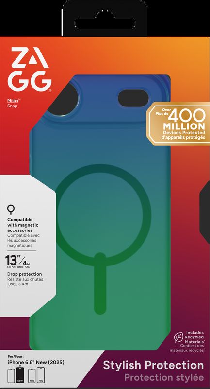 ZG702319013_s-1 ZAGG Ochranný kryt Milan Snap Apple Air Raven Feather