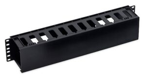 a1-2 19' vyvazovací panel 2U plastový RAL9005