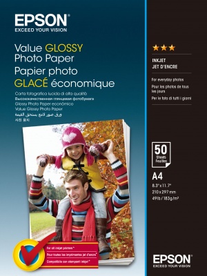 a2 EPSON Value Glossy Photo Paper A4 50 sheet