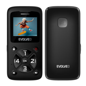 a_s-38 EVOLVEO EasyPhone ID, mobilní telefon pro seniory, černá