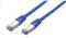 Kabel C-TECH patchcord Cat5e, FTP, modrý, 2m