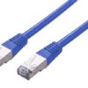 Kabel C-TECH patchcord Cat5e, FTP, modrý, 2m