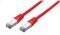 Kabel C-TECH patchcord Cat5e, FTP, červený, 2m