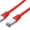 Kabel C-TECH patchcord Cat5e, FTP, červený, 2m