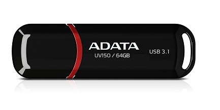 adata-uv150_s ADATA UV150/64GB/USB 3.2/USB-A/Černá