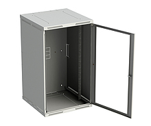 b-5 Rack nástěnný Sensa 21U 600mm,dv.sklo, šedý