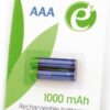 baterky1 GEMBIRD NiMH nabíjecí baterie AAA 1000mAh 2ks