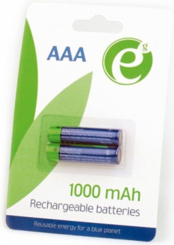 baterky1 GEMBIRD NiMH nabíjecí baterie AAA 1000mAh 2ks