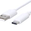 Kabel C-TECH USB 2.0 AM na Type-C kabel (AM/CM), 2m, bílý