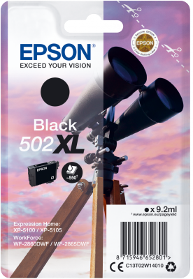 blackXL EPSON singlepack,Black 502XL,Ink,XL