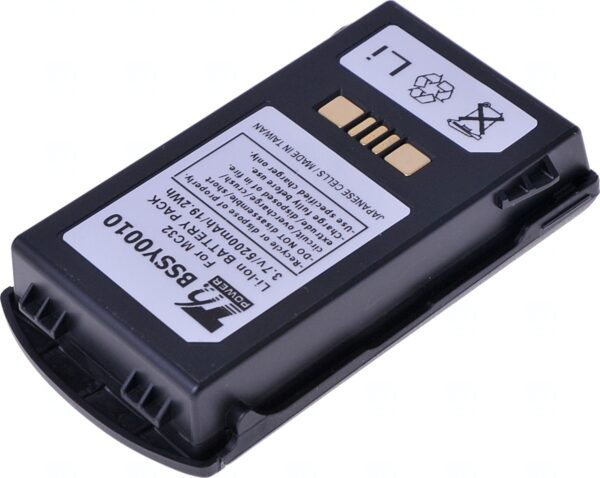 Baterie T6 Power Motorola Zebra MC3200, MC32N0-G, MC32N0-R, MC32N0-S, 5200mAh, 19,2Wh, Li-ion