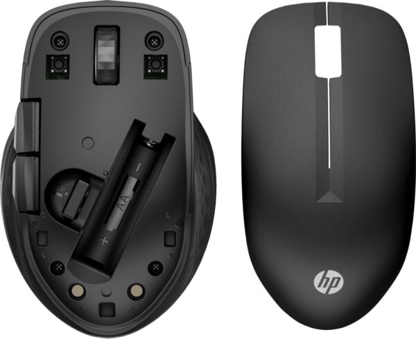 HP 430/Kancelářská/Optická/Pro praváky/4 000 DPI/USB+BT/Černá