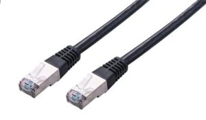ccccccccccc_s-1 Kabel C-TECH patchcord Cat5e, FTP, černý, 0,5m