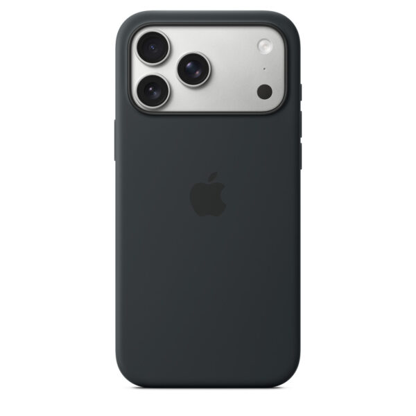 iPhone 17 Pro Max Silicone Case with MS – Black