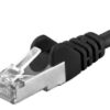 cerna-9 Premiumcord Patch kabel CAT6a S-FTP, RJ45-RJ45, AWG 26/7 1,5m, černá