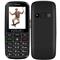 EVOLVEO EasyPhone EG, mobilní telefon pro seniory s nabíjecím stojánkem (černá barva)