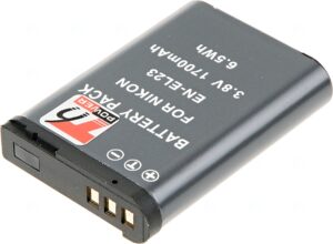 Baterie T6 power Nikon EN-EL23, 1700mAh, černá