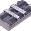 Baterie T6 power Sony NP-F330, NP-F530, NP-F550, NP-F570, 2600mAh, 18,7Wh, šedá