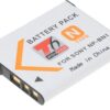 Baterie T6 Power Sony NP-BN1, 600mAh, 2,2Wh, šedá