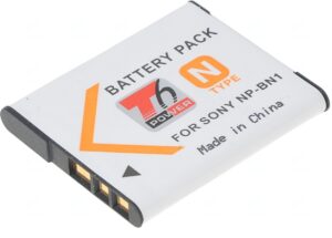 Baterie T6 Power Sony NP-BN1, 600mAh, 2,2Wh, šedá