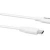 AVACOM MFIC-40W kabel USB-C - Lightning, MFi certifikace, 40cm, bílá