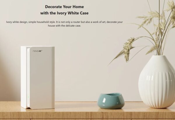 Tenda Nova MX21 Pro (2-pack) WiFi6E AXE5700 Mesh Gigabit system, 6x GLAN/GWAN, WPA3, VPN, CZ app